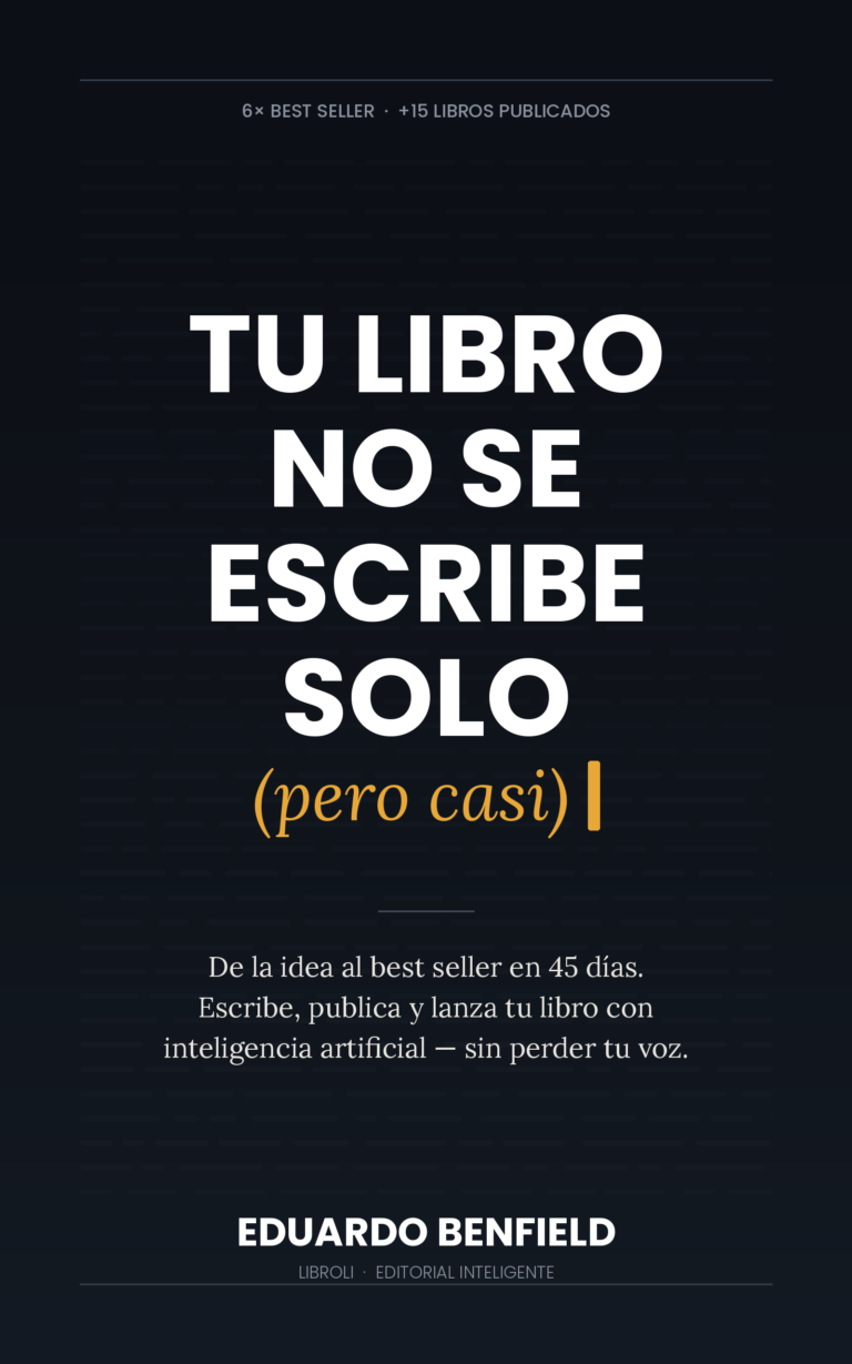 Tu libro no se escribe solo (pero casi)